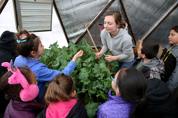 Class in the Greenhouse